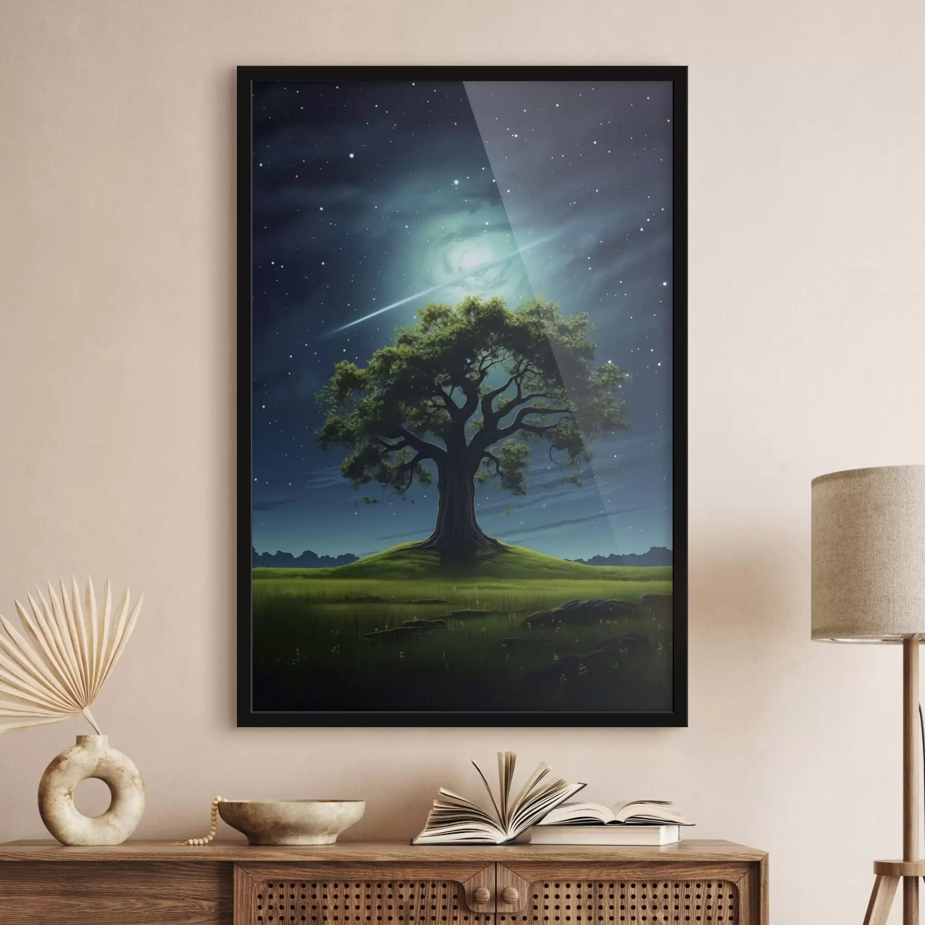Fototapety Zelený strom v noci f45503