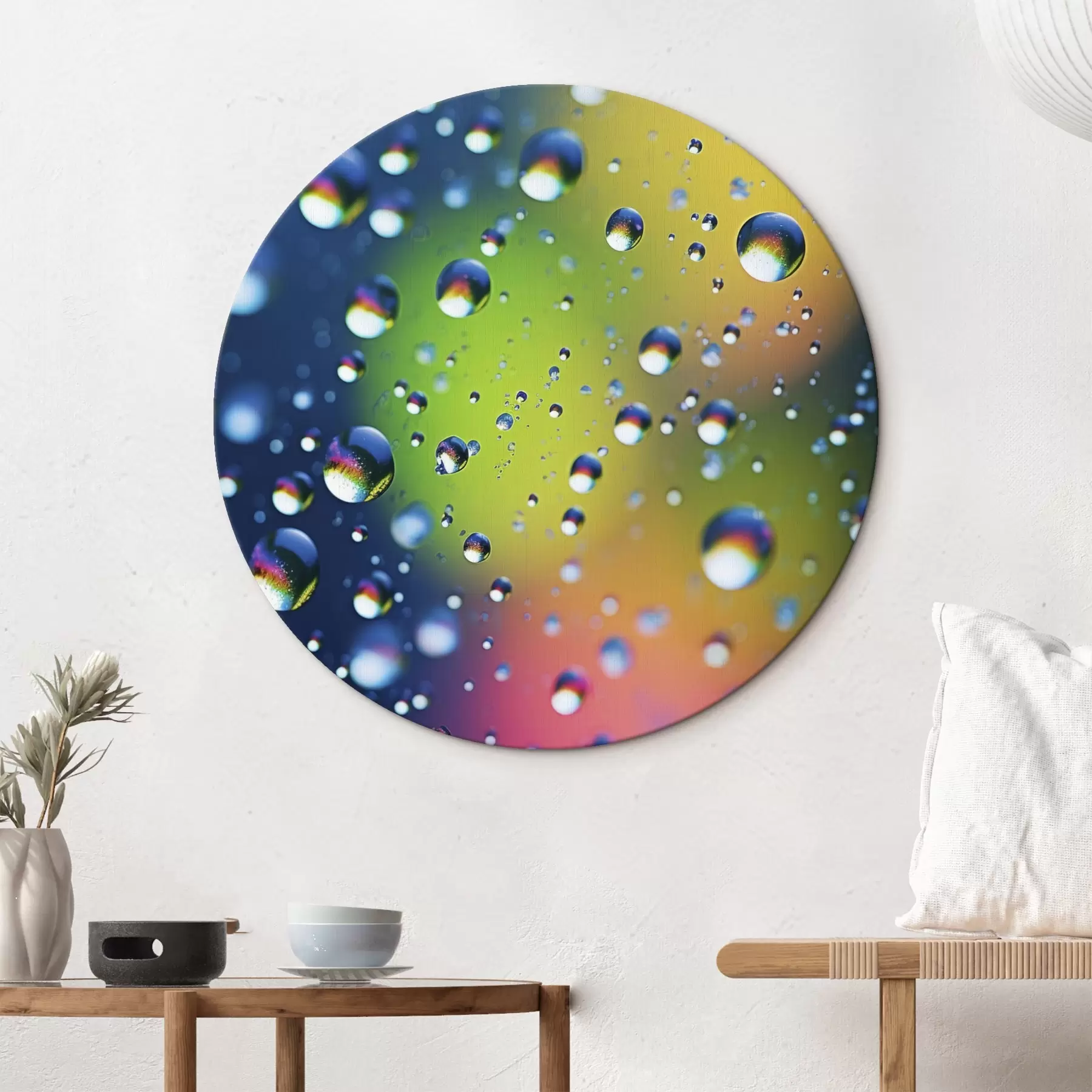 Obraz Farebné odrazy v kvapkách vody r45522