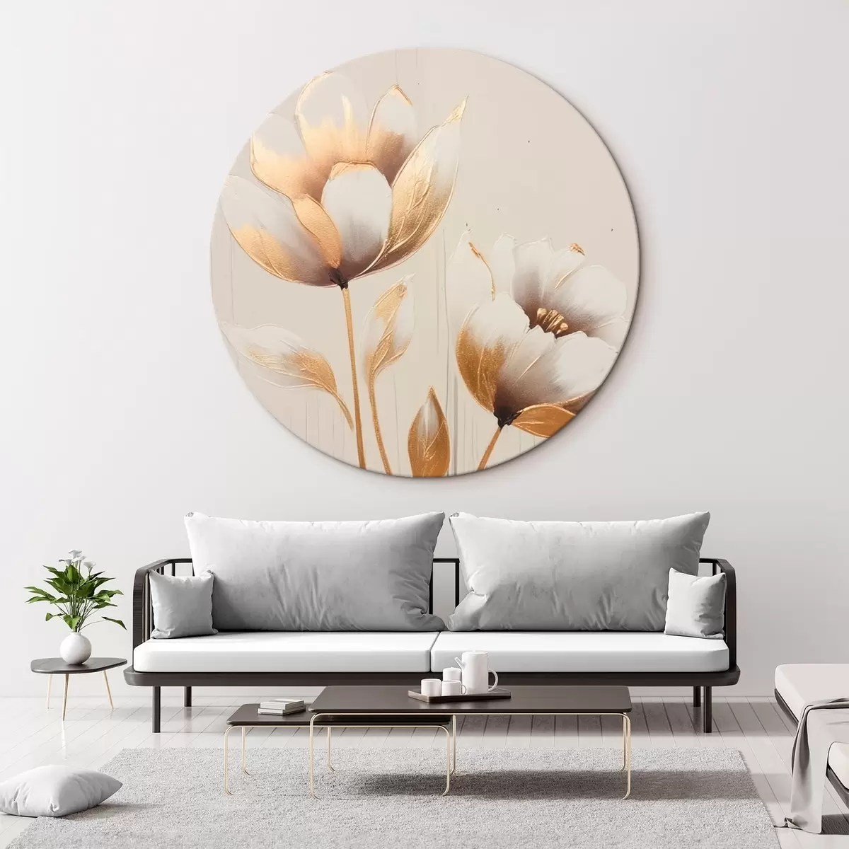 Okrúhle obrazy Lily r45630