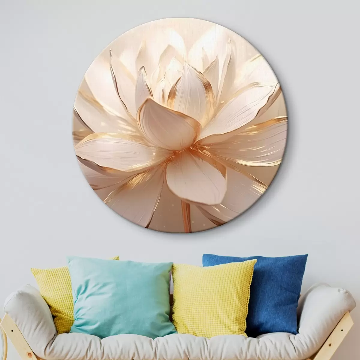 Okrúhle obrazy Lotus r45631