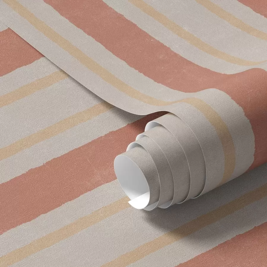 Fototapety Široké pruhy v terakotovo-béžových odtieňoch a00514