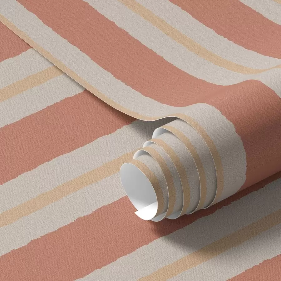 Fototapety Svetlé terakotové pruhy s béžovými akcentmi a00515