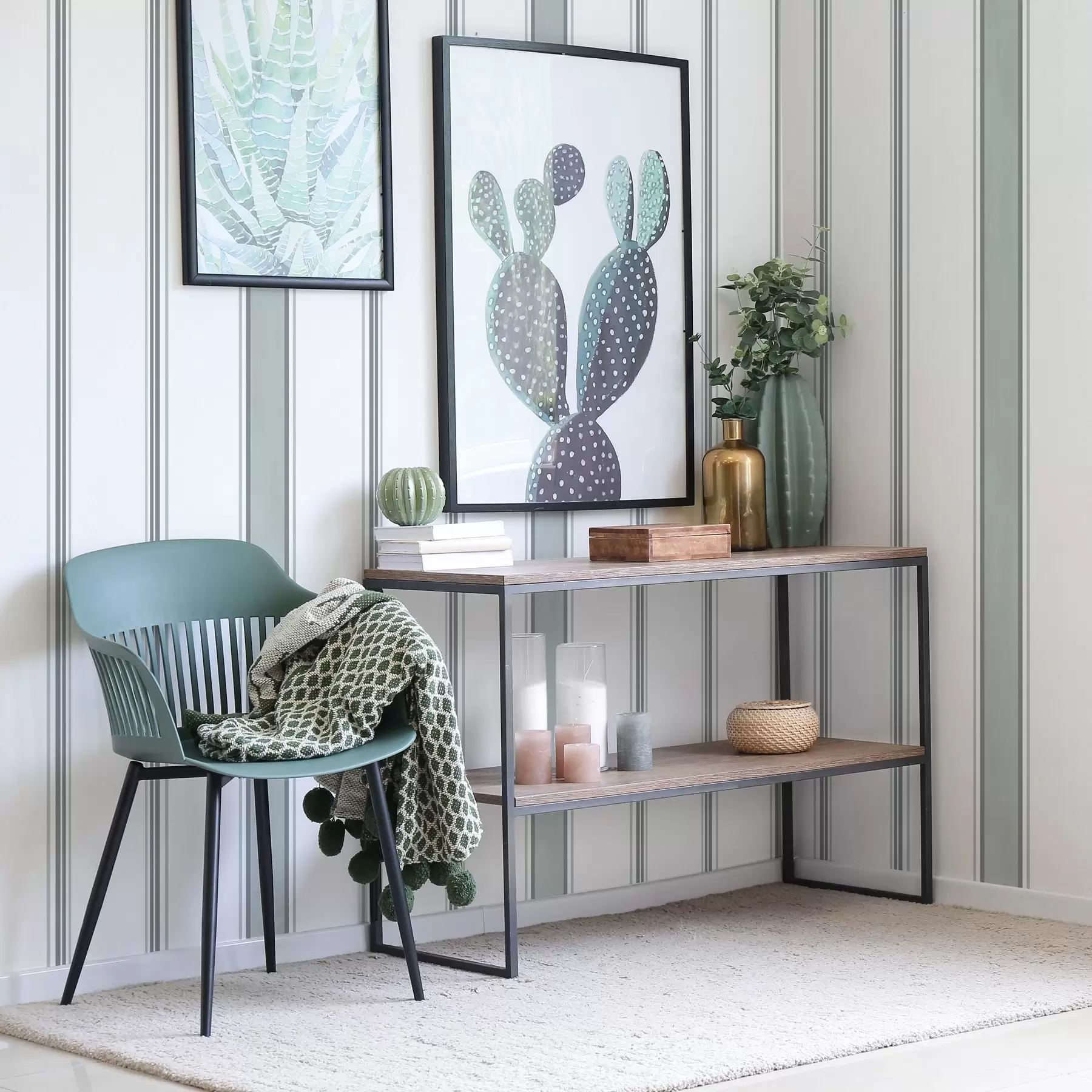 Fototapety Široké pruhy v šedomodrej palete a00516