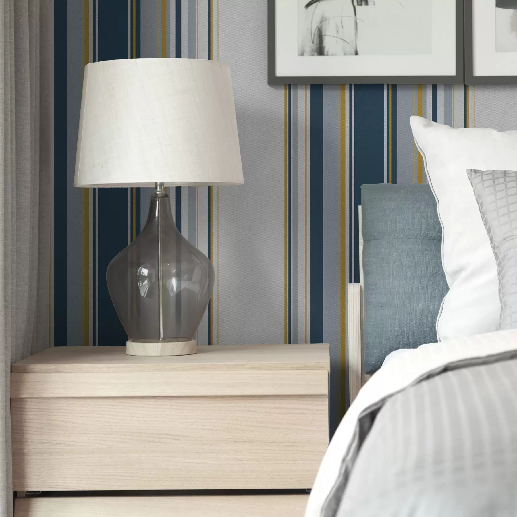 Fototapety Hustý vzor modrých a žltých zvislých pruhov a00524