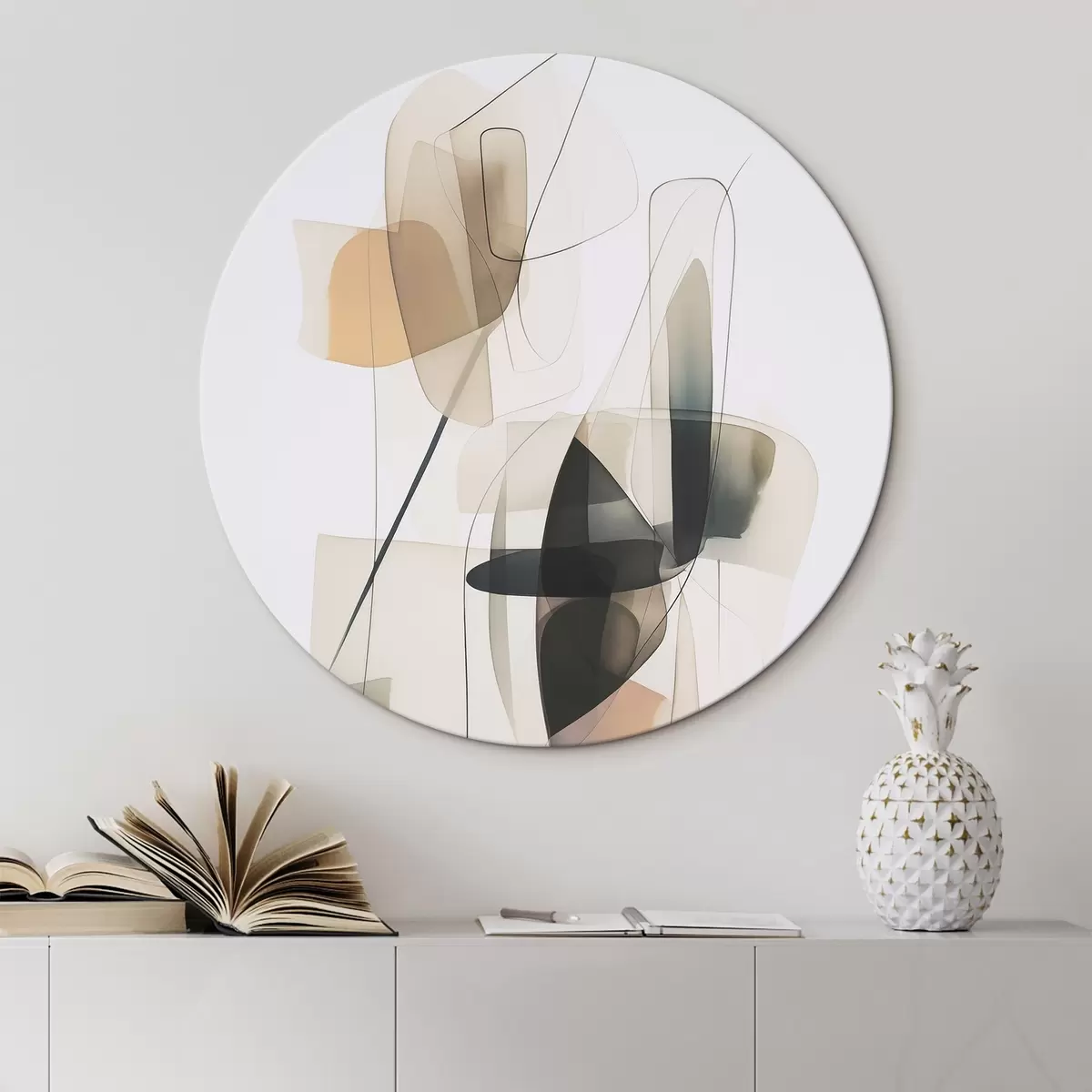 Okrúhle obrazy Abstraktné miesta r45670