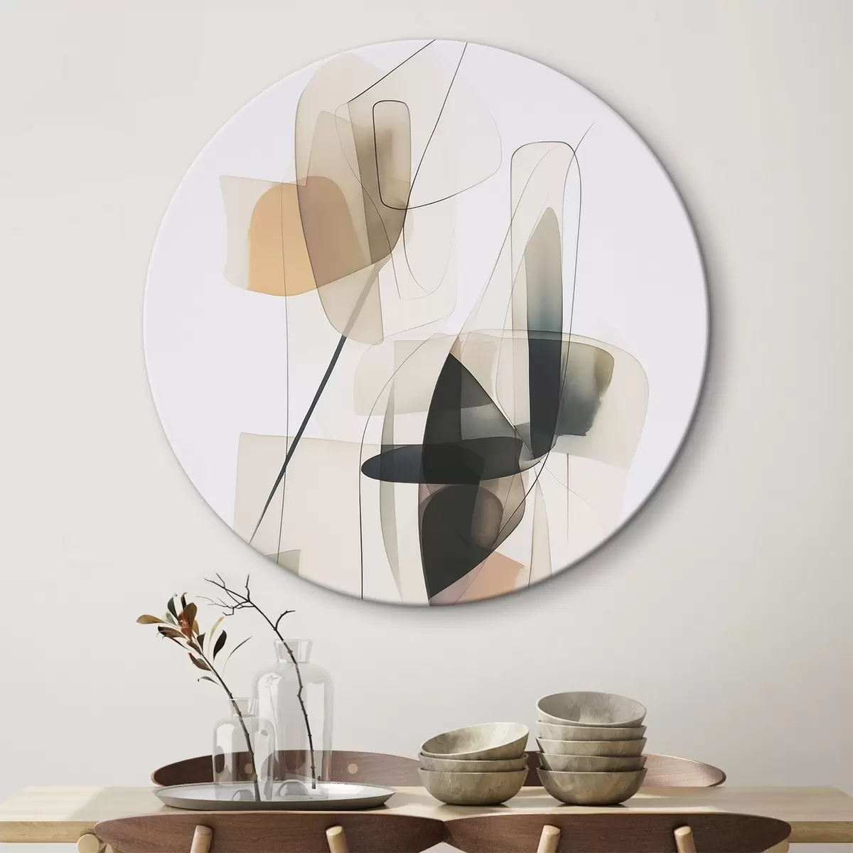 Okrúhle obrazy Abstraktné miesta r45670