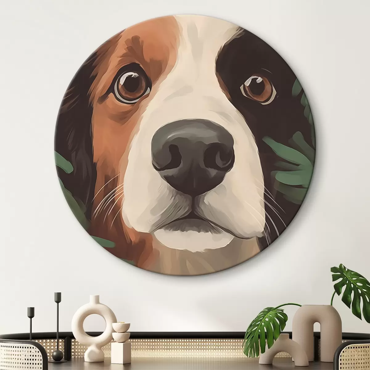 Okrúhle obrazy Pes r45675