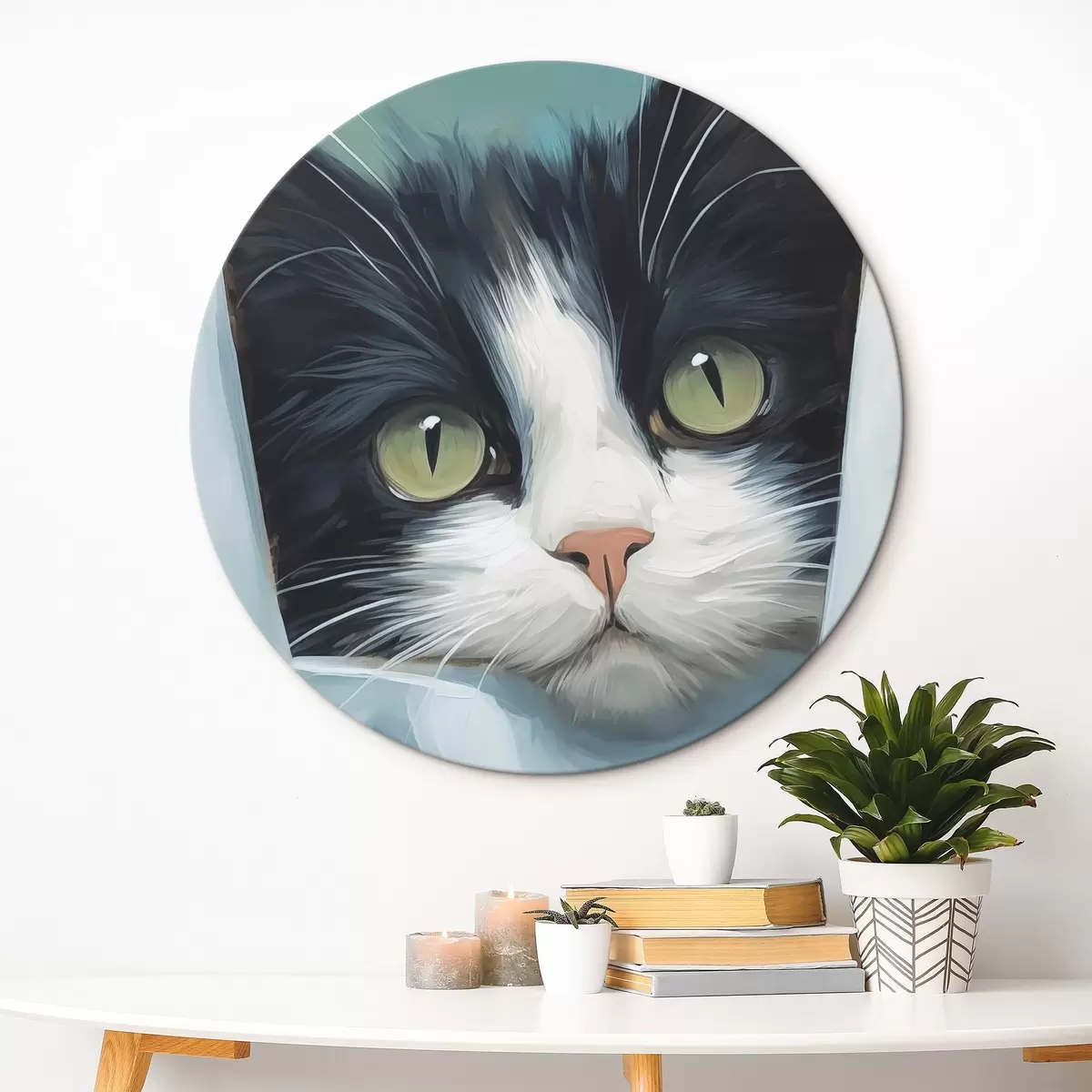 Okrúhle obrazy Mačka r45676