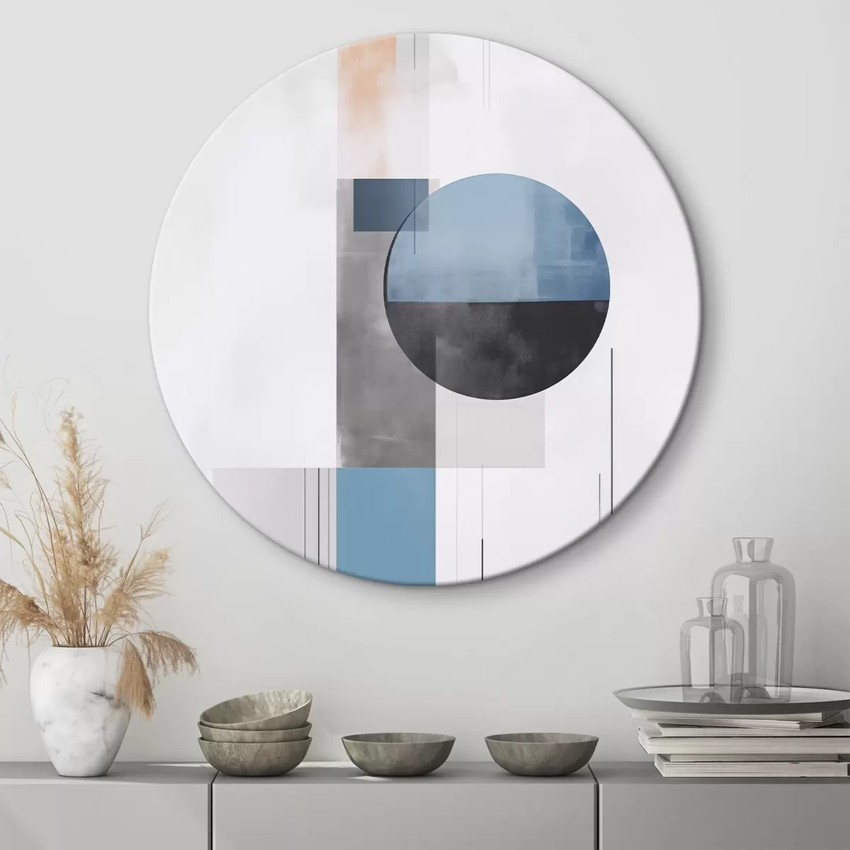 Okrúhle obrazy Geometrická abstrakcia r45680