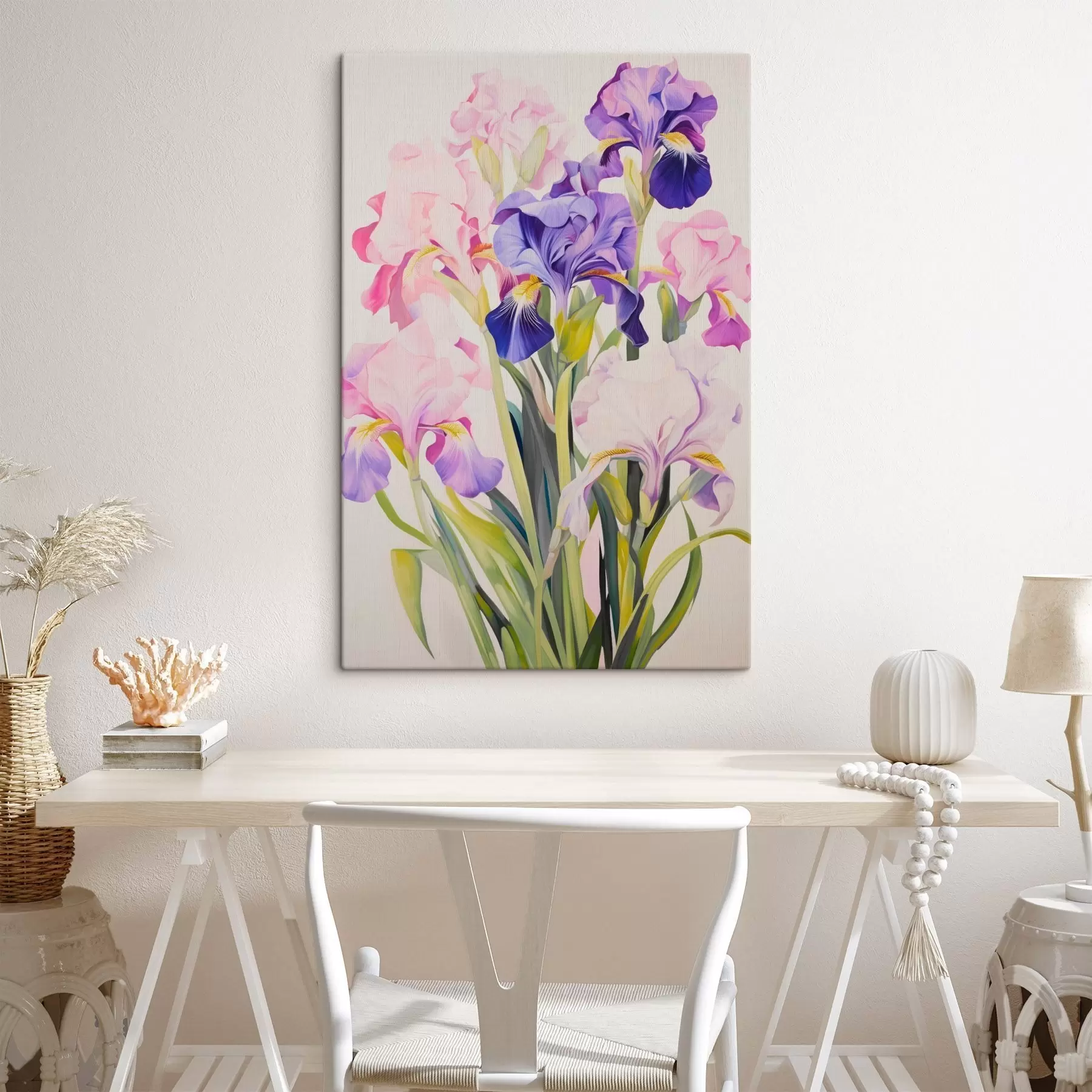 Obraz Kytica kosatcov v lila odtieňoch s45597