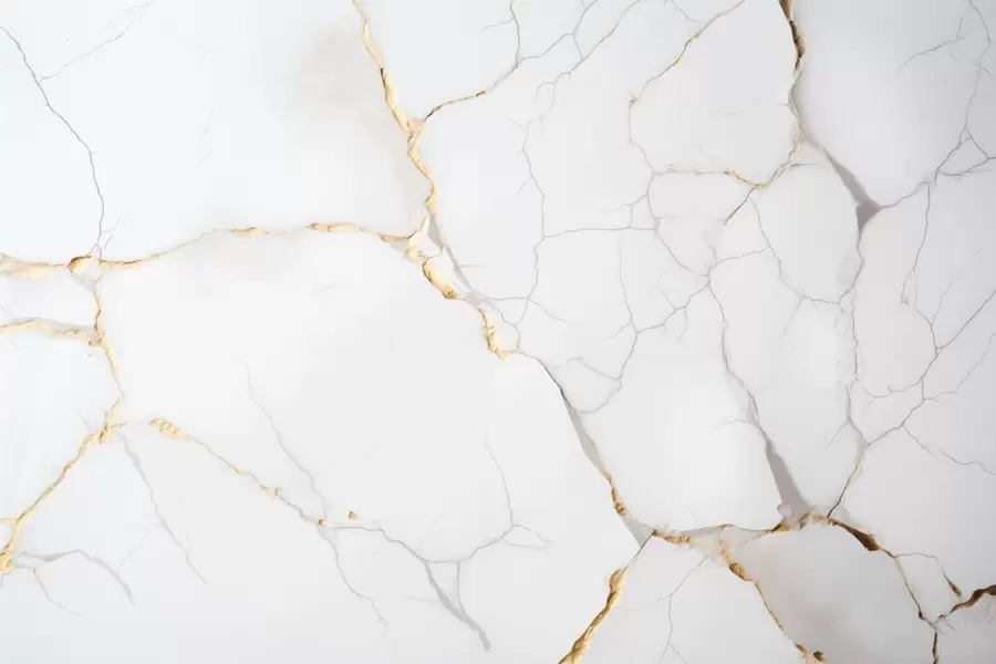 Fototapety Imitácia mramoru s jemnými prasklinami a žltými žilkami w09390