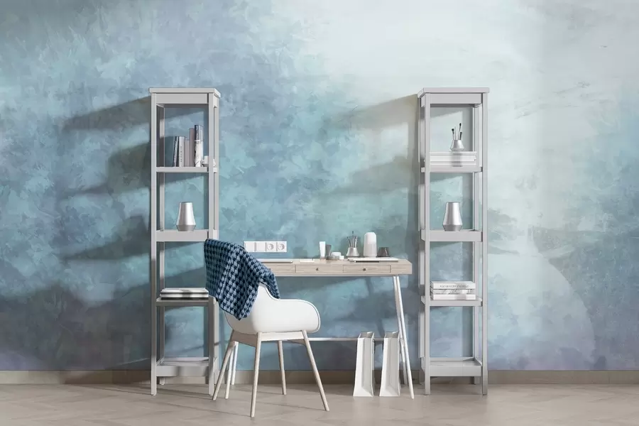 Fototapety  Imitácia listov na betónovej stene w04468v1