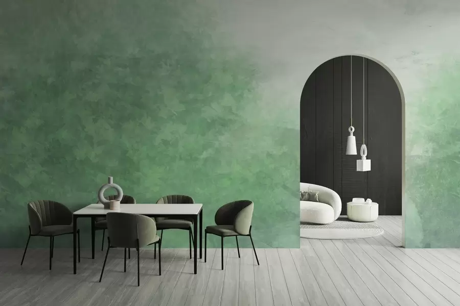 Fototapety  Imitácia listov na betónovej stene w04468v2