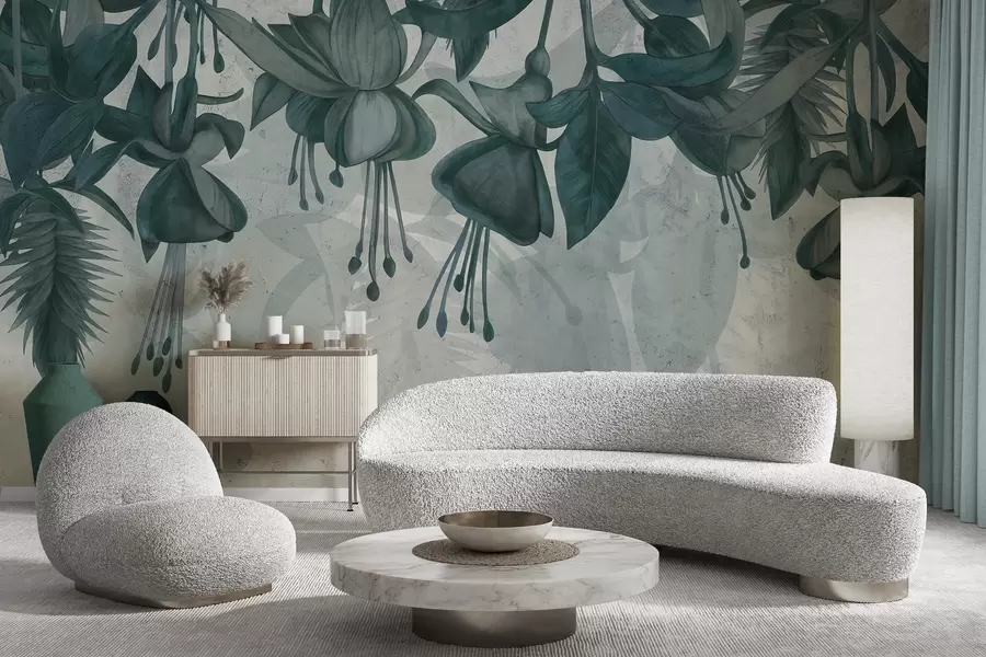 Fototapety Závesné kvety v štýle grunge w04472v1