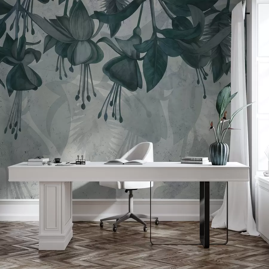 Fototapety Závesné kvety v štýle grunge w04472v1