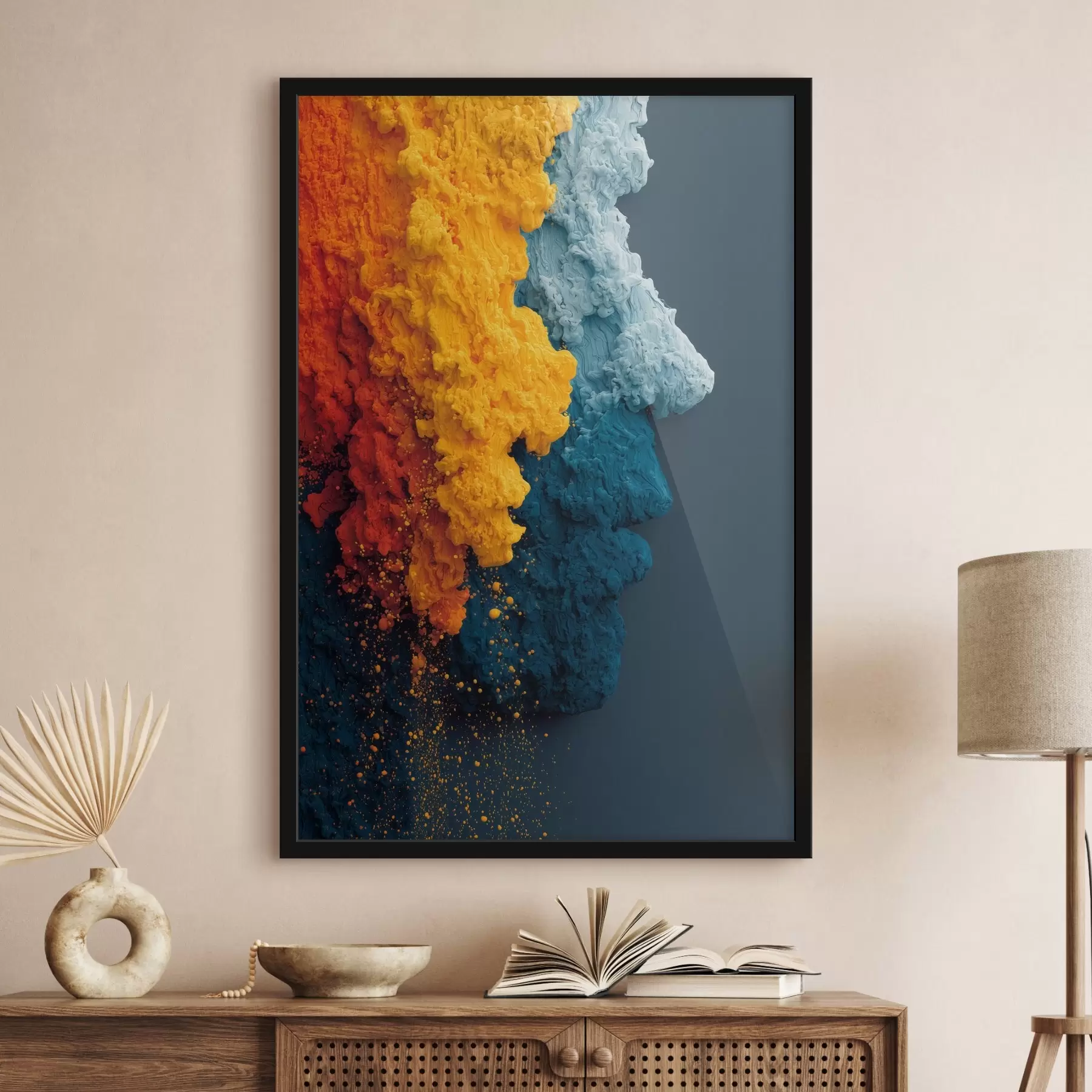 Fototapety Dynamický portrét vo farebných farbách f45638