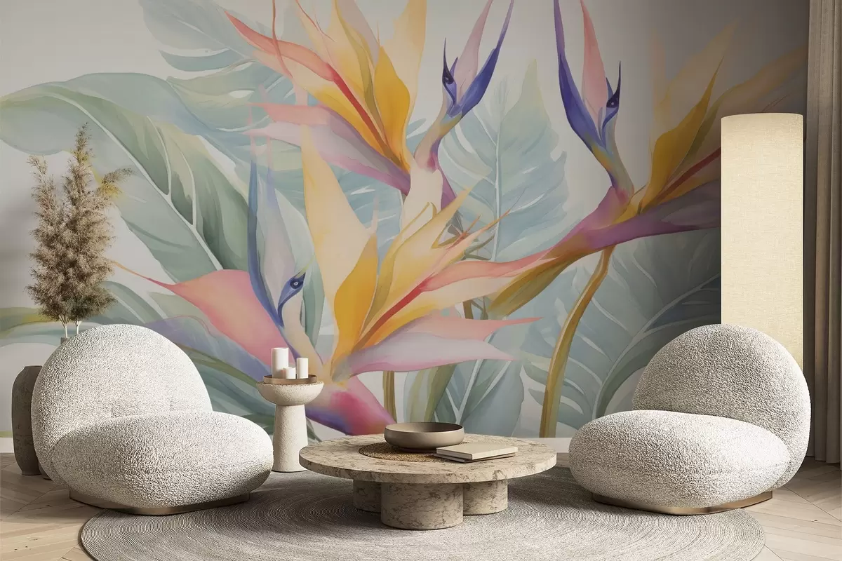 Fototapety Kvety a listy Strelitzia w04527