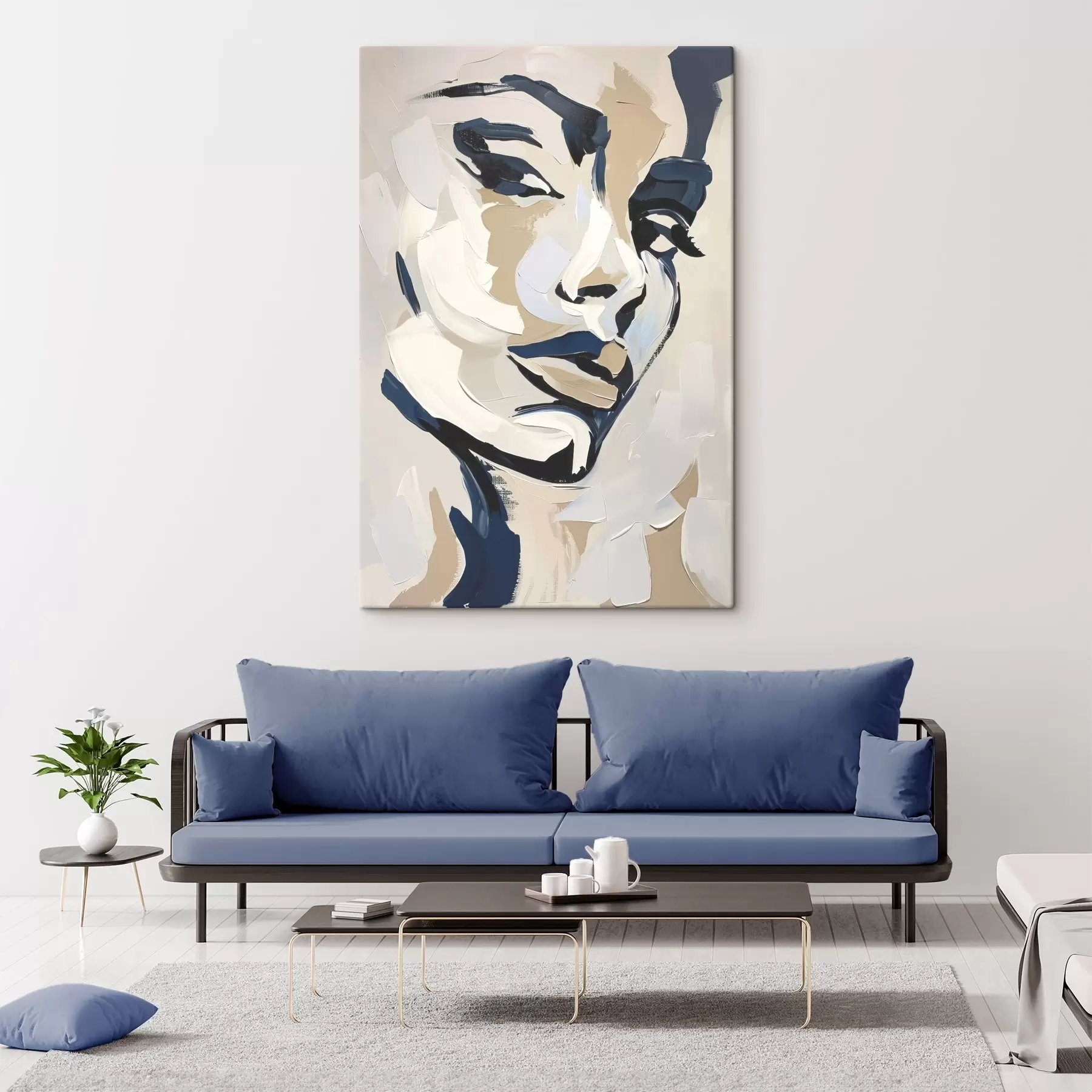 Obraz Abstraktný portrét ženy s imitáciou štetcom s45593 zakúpiť Slovensko - Uwalls.se Obraz Abstraktný portrét ženy s imitáciou štetcom s45593