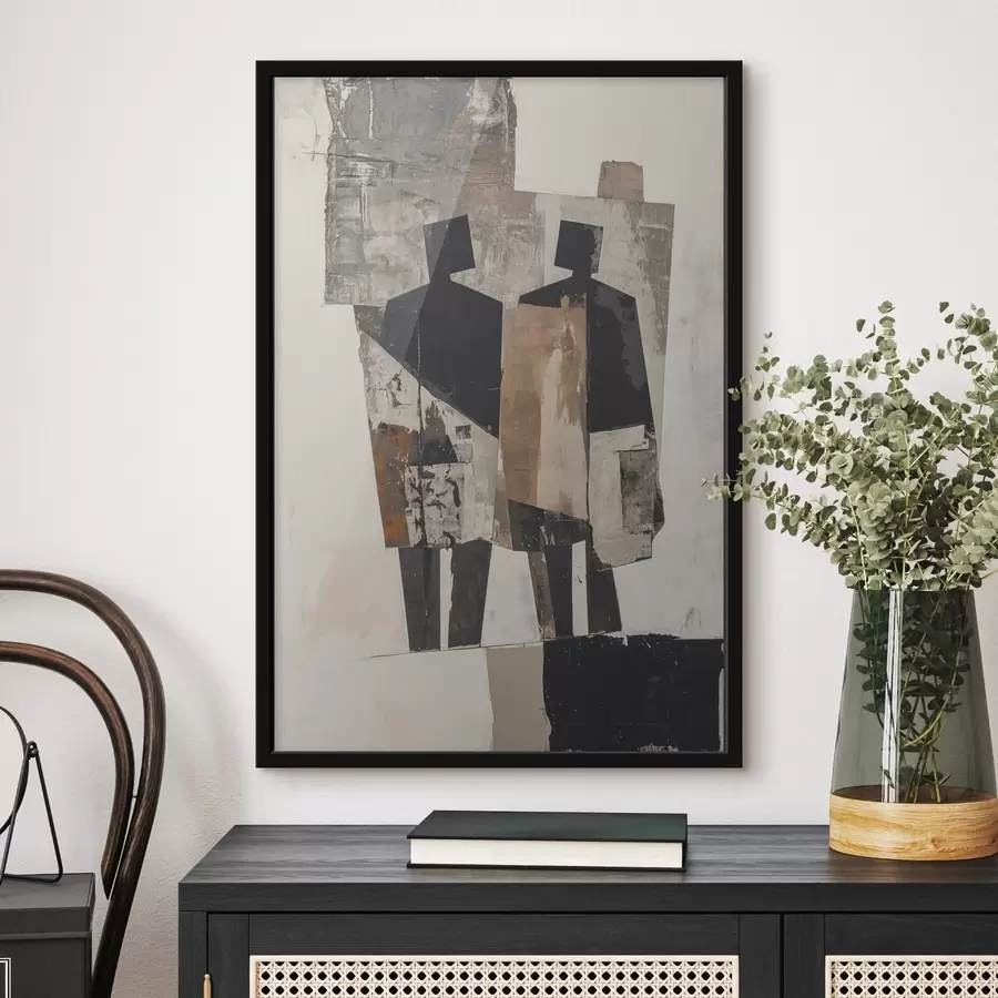 Fototapety Moderná abstrakcia so siluetami f45755