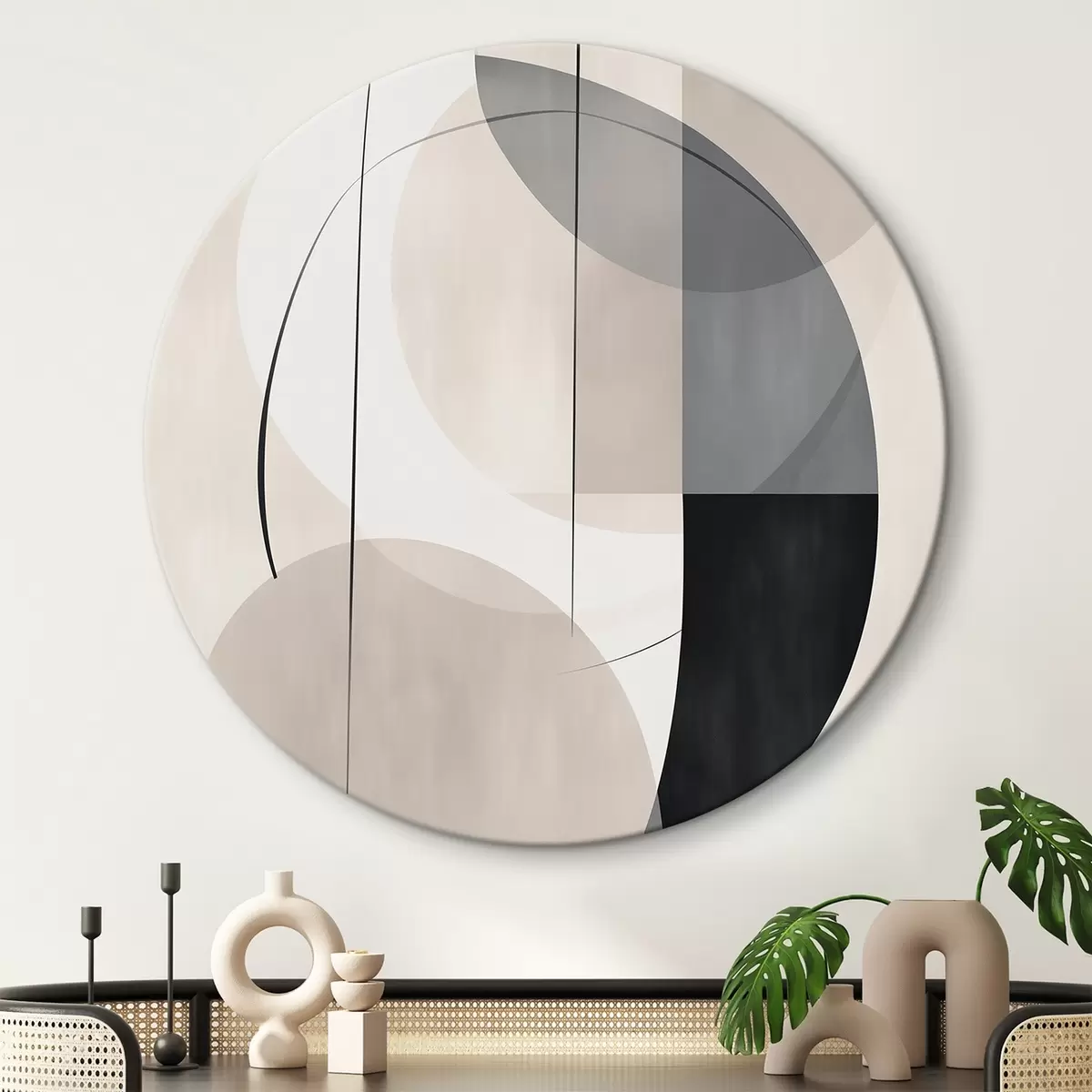 Okrúhle obrazy Abstrakcia r45766