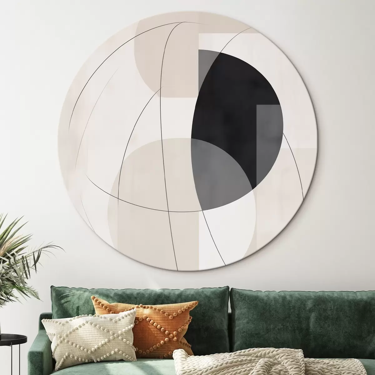 Okrúhle obrazy Geometrická abstrakcia r45767