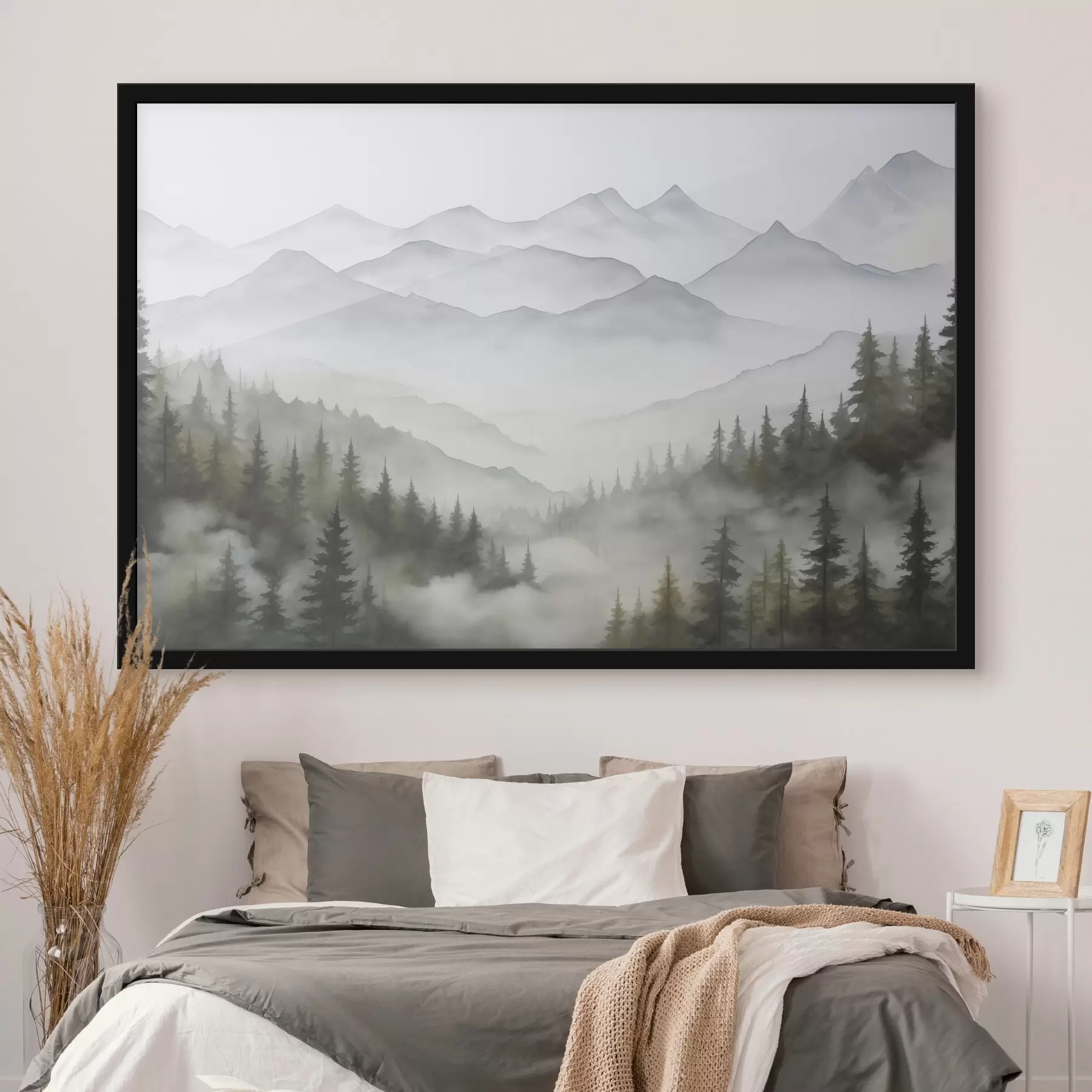 Fototapety Les v hmle pred horami f45774