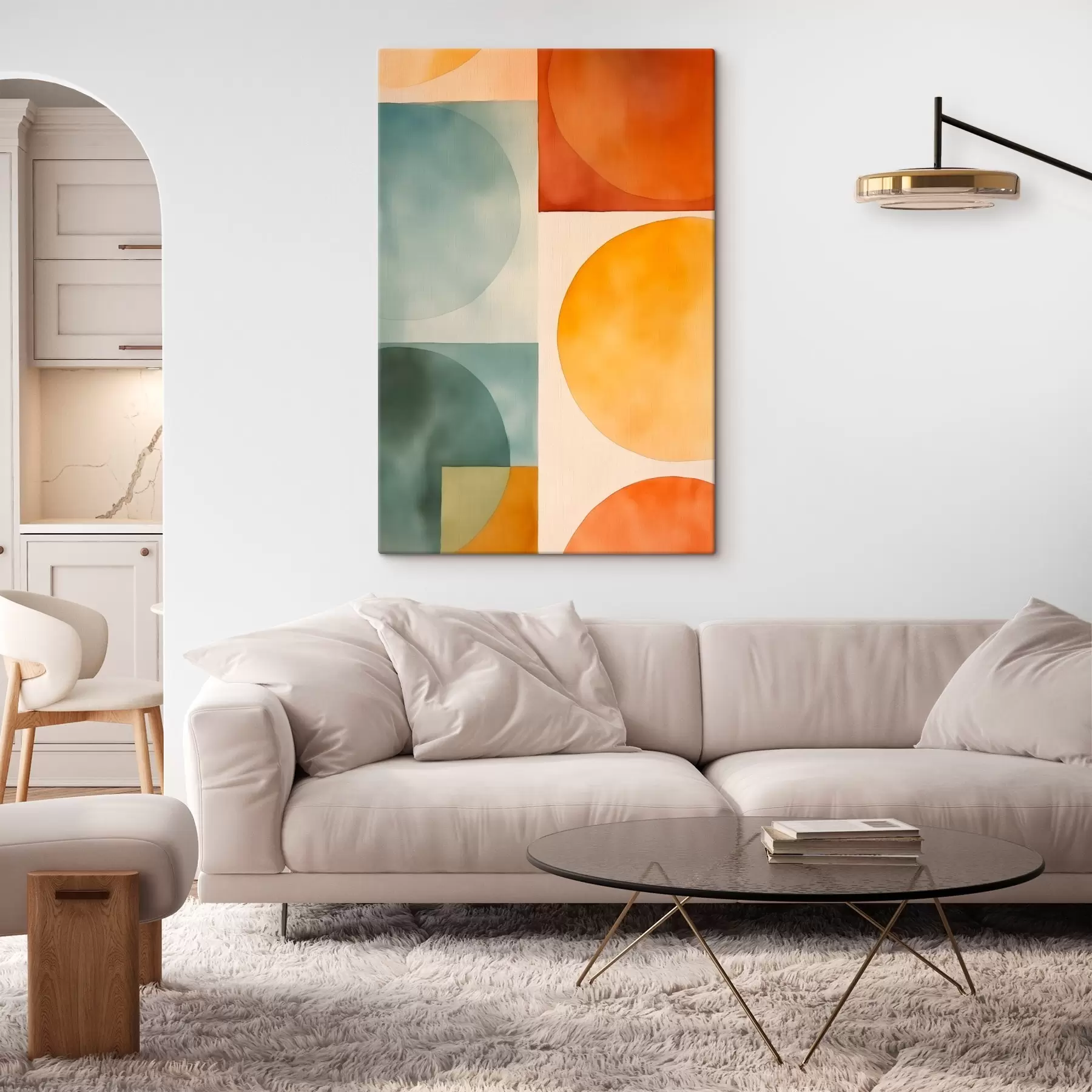 Obraz Geometrické abstraktné kruhy s45792