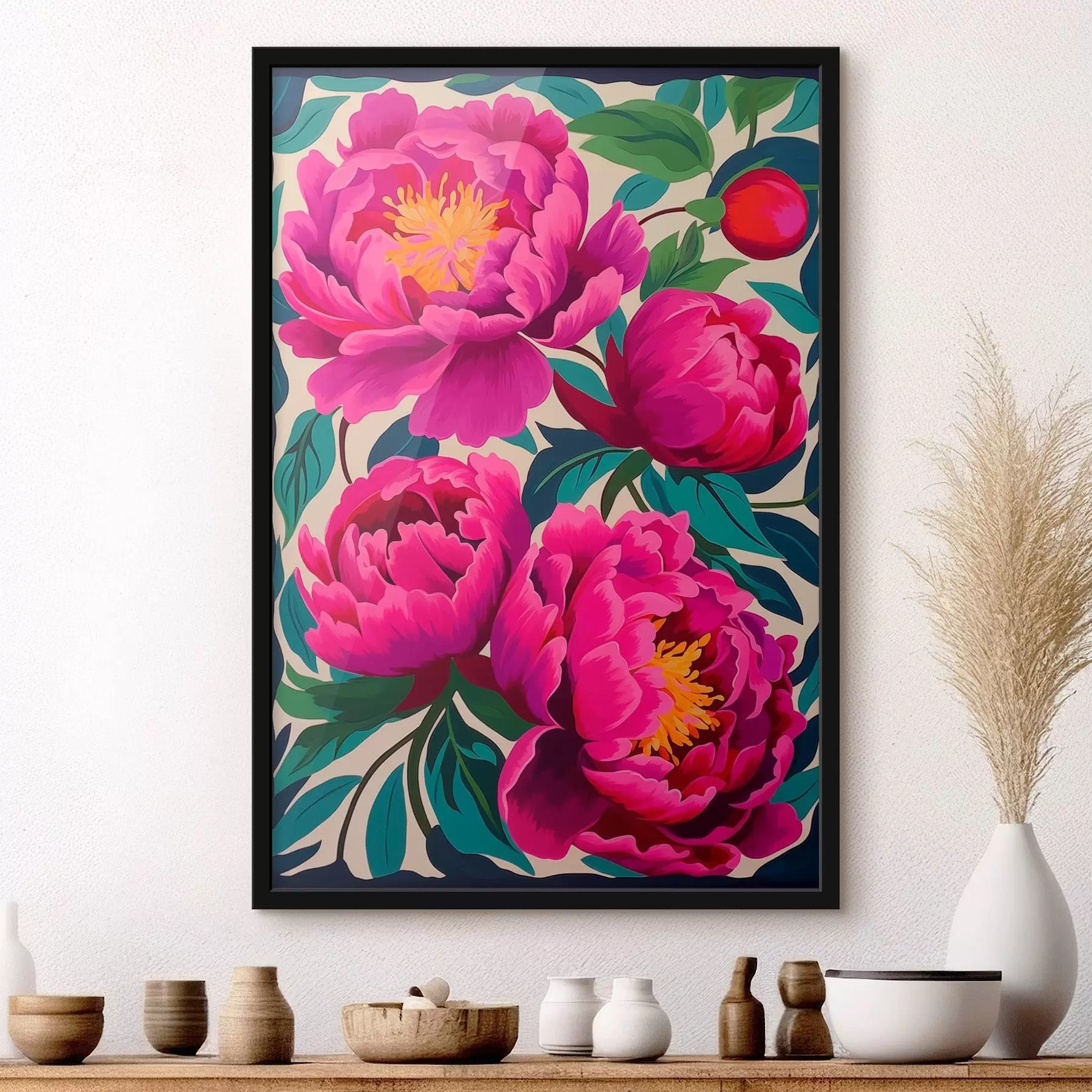 Fototapety Pivoňky zblízka f45782