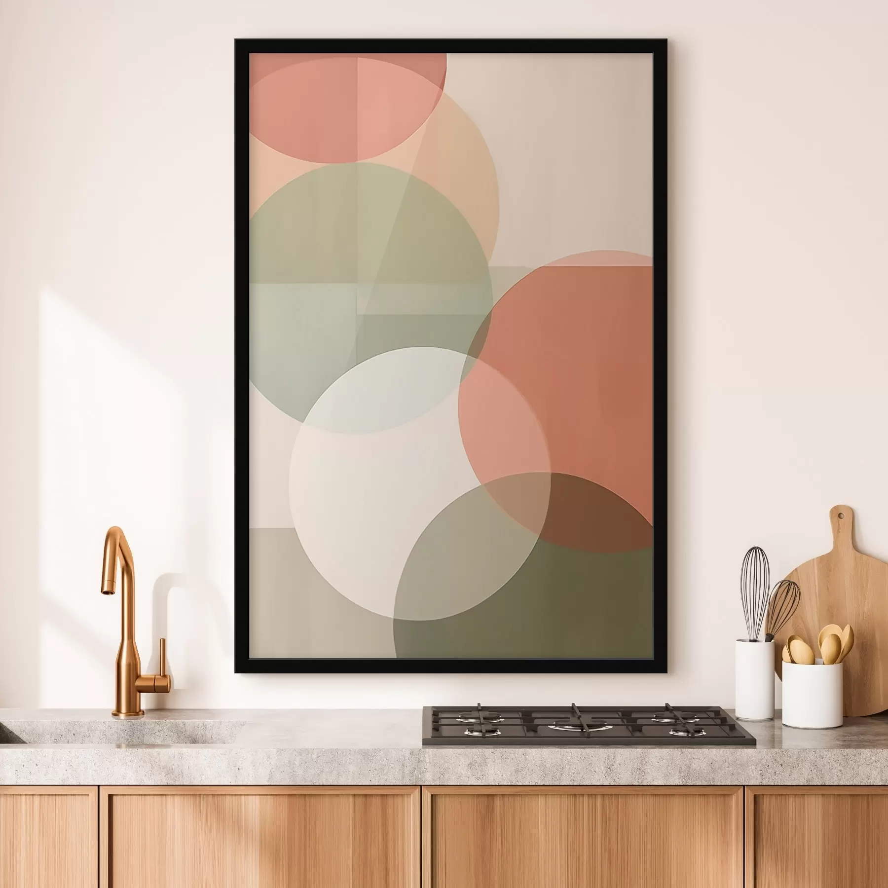 Fototapety Veľké abstraktné kruhy f45795