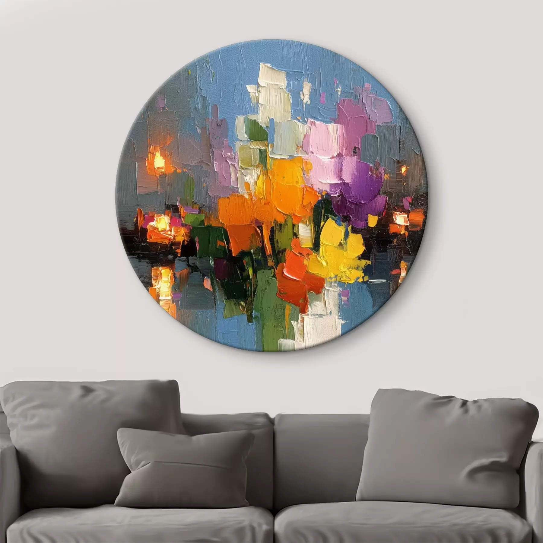 Obraz Mestská abstrakcia: odraz svetla vo vode r45243