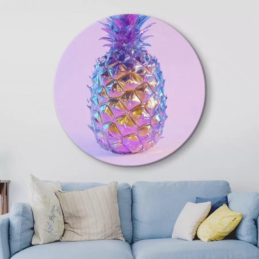 Obraz jasný lesklý ananás v štýle pop art r45727