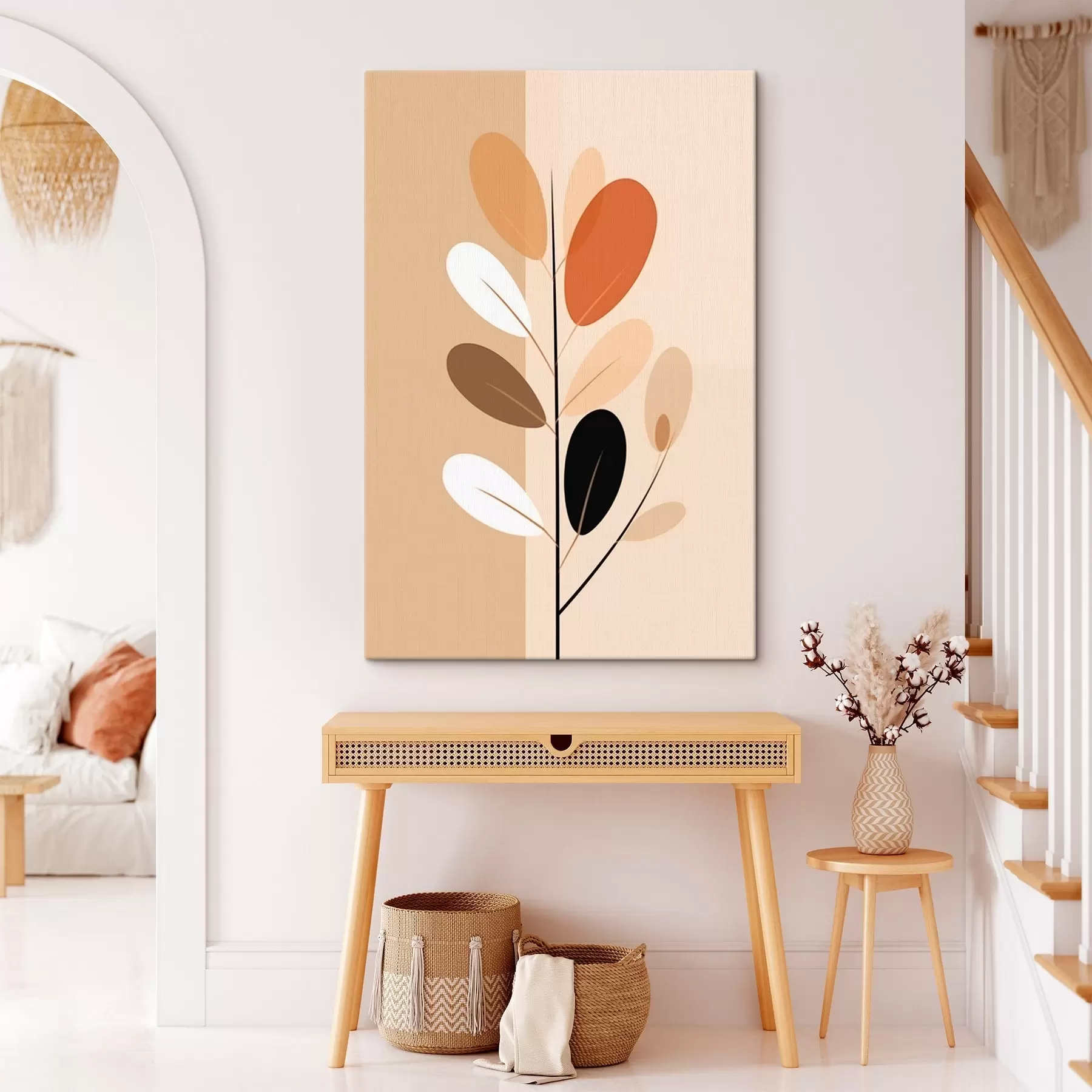 Obraz Minimalistická vetva s listami s45834