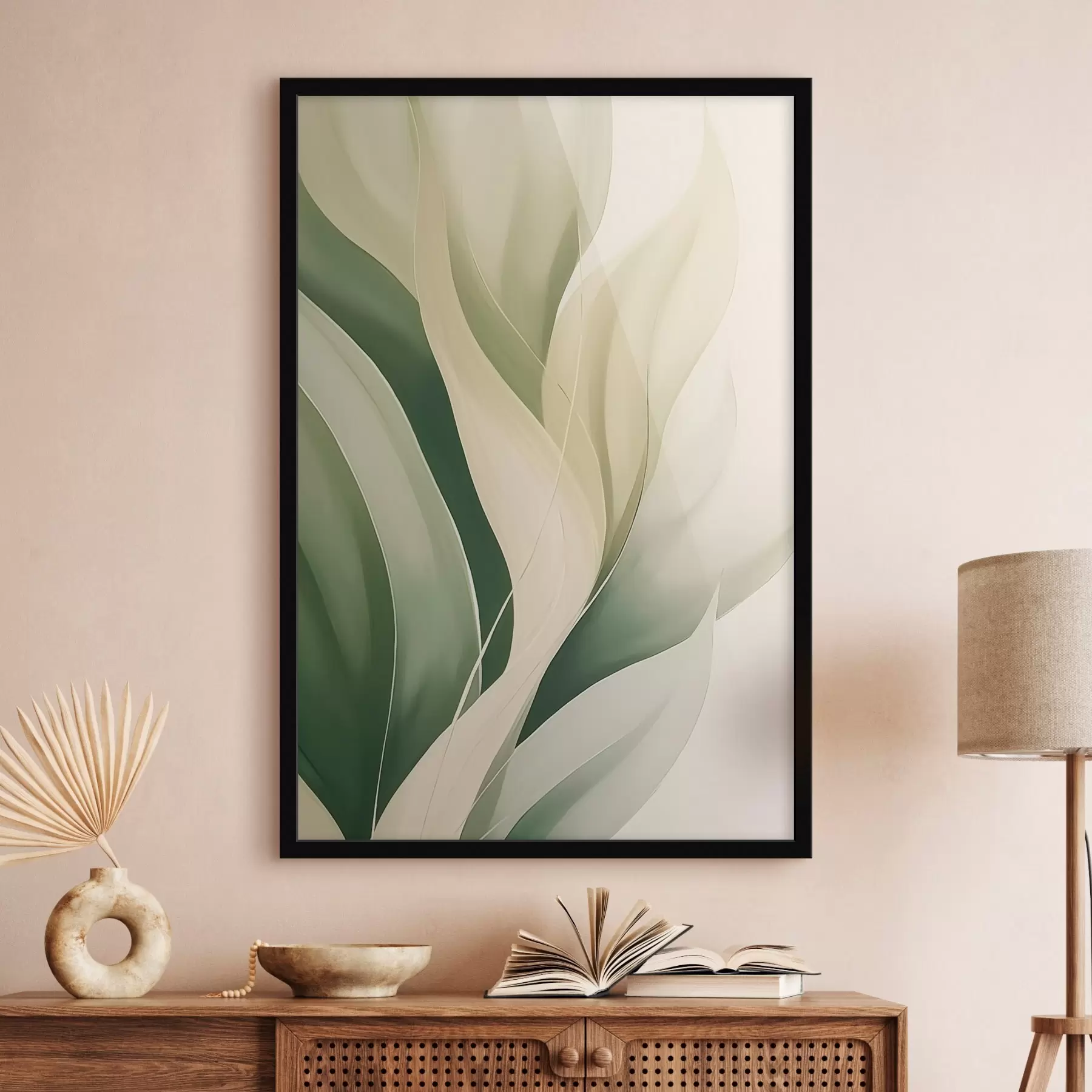 Fototapety Abstraktné zelené listy f45832