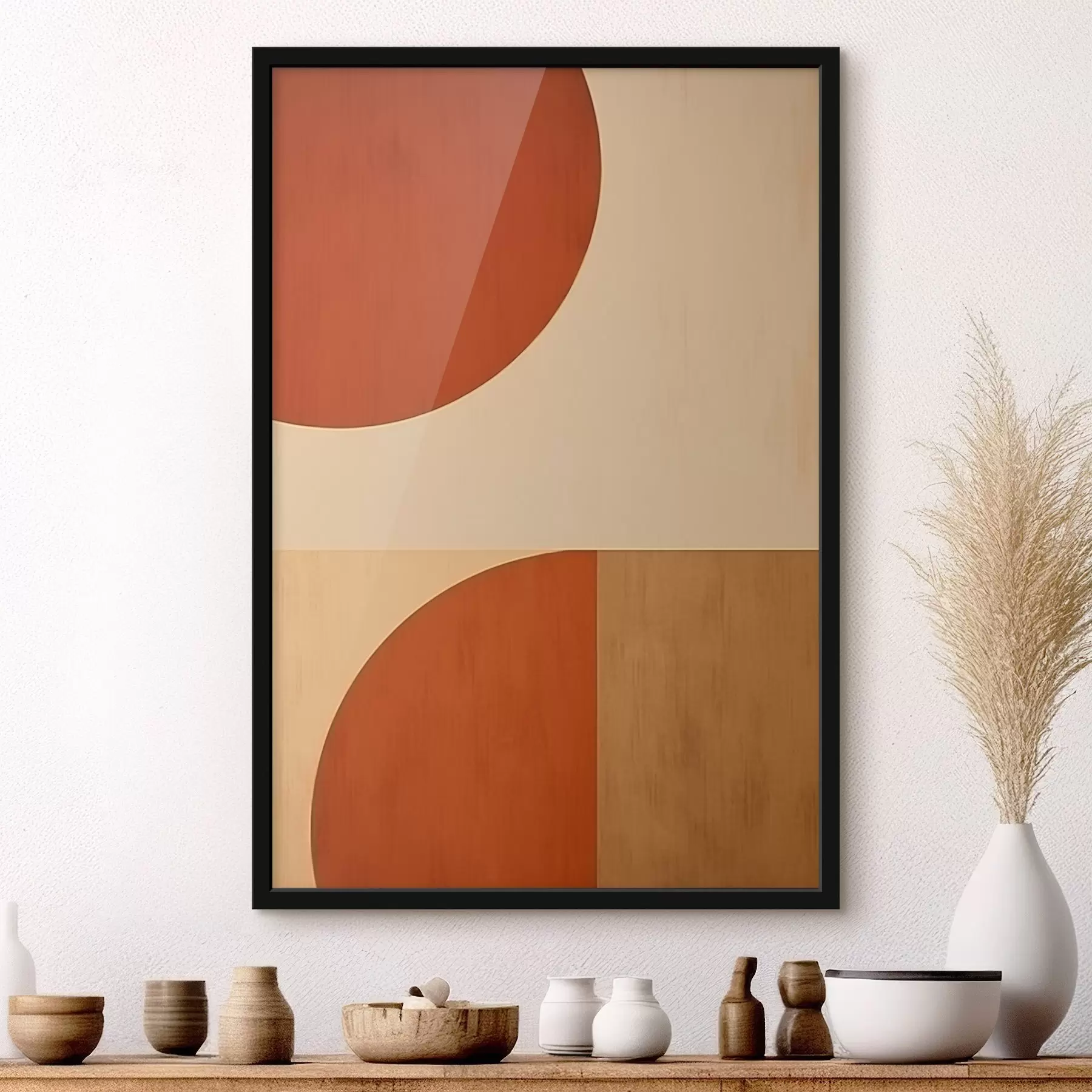 Fototapety Abstraktné polkruhy f45844