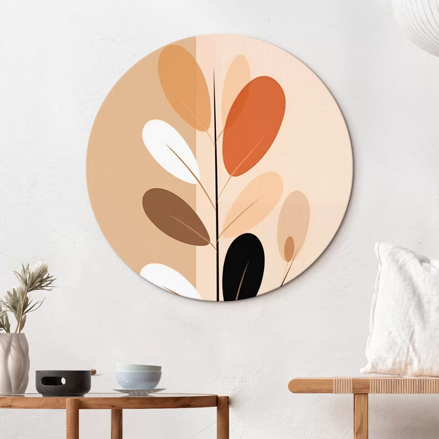 Obraz Minimalistická vetva s listami r45834