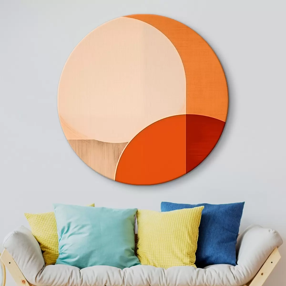 Okrúhle obrazy Abstraktné polkruhy r45845