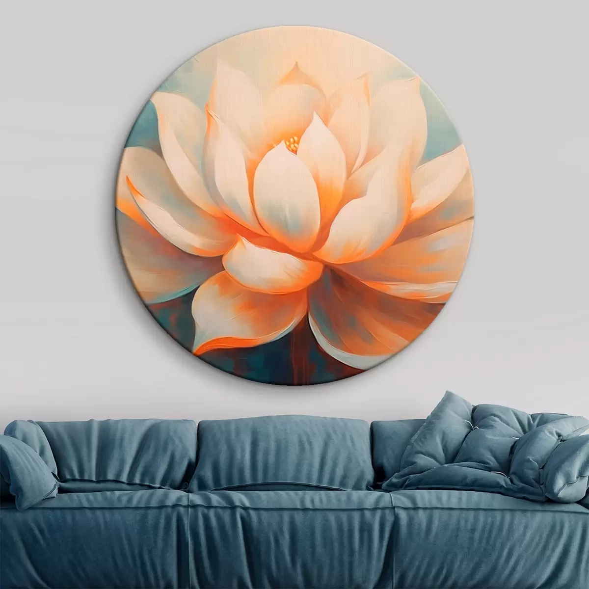 Okrúhle obrazy Lotus r45837