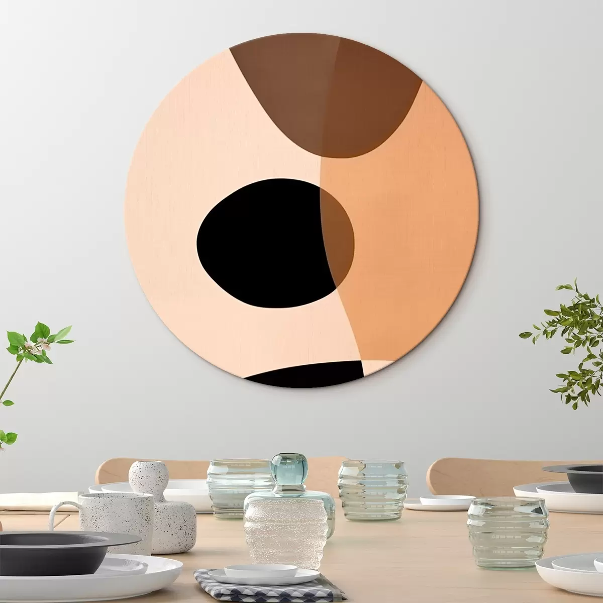 Okrúhle obrazy Abstrakcia r45838
