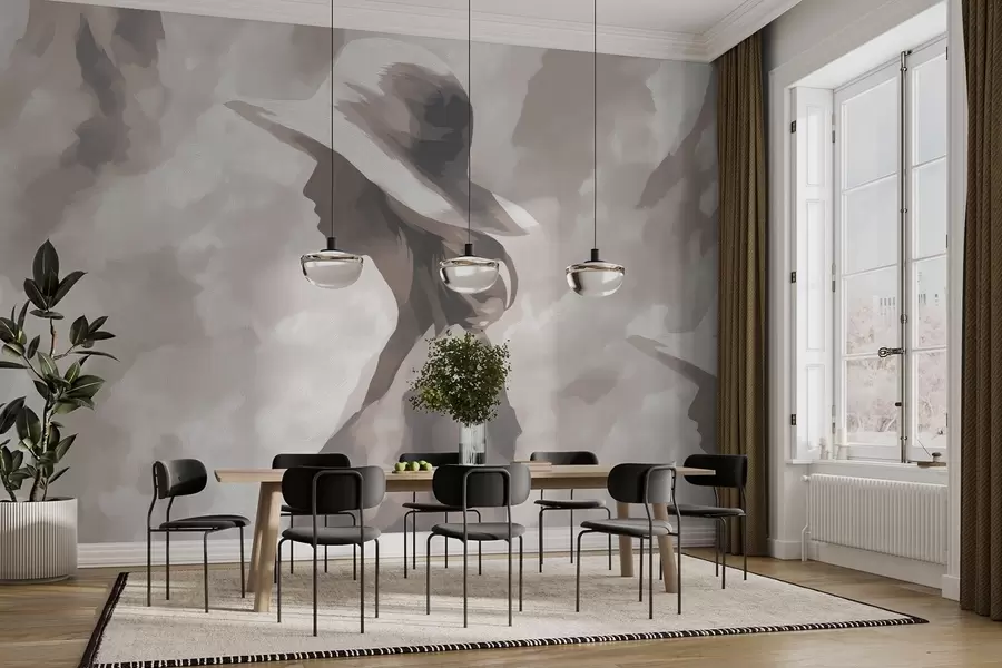 Fototapety Dievča v klobúku w04561