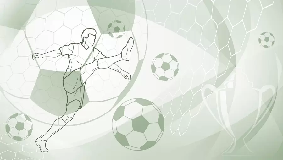 Fototapety Futbalista a lopty w04601v2