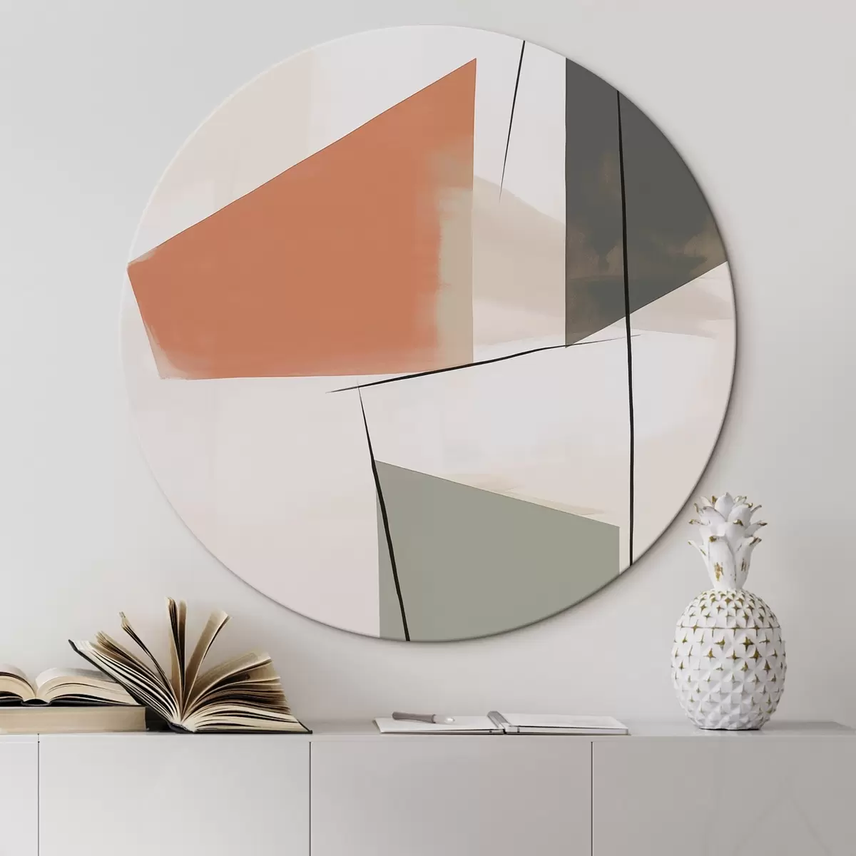 Okrúhle obrazy Geometrická abstrakcia r45975 Okrúhle obrazy Geometrická abstrakcia r45975