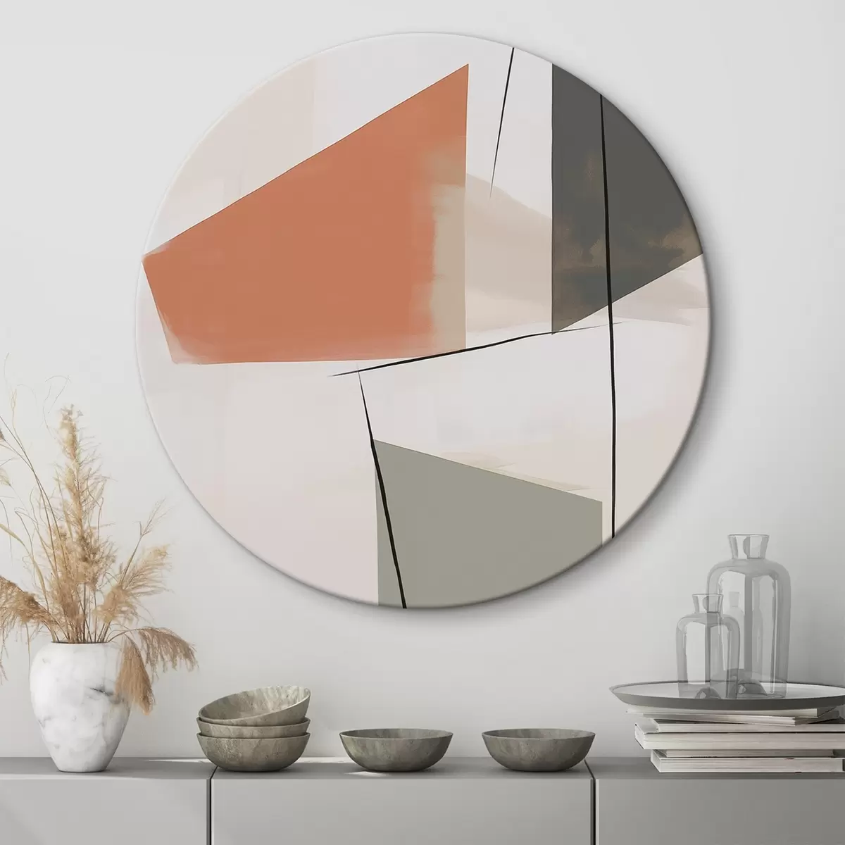 Okrúhle obrazy Geometrická abstrakcia r45975