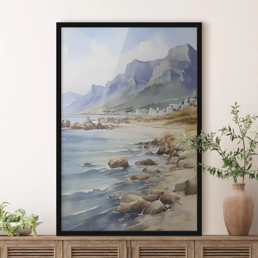 Fototapety Námorná imitácia akvarelu f45978
