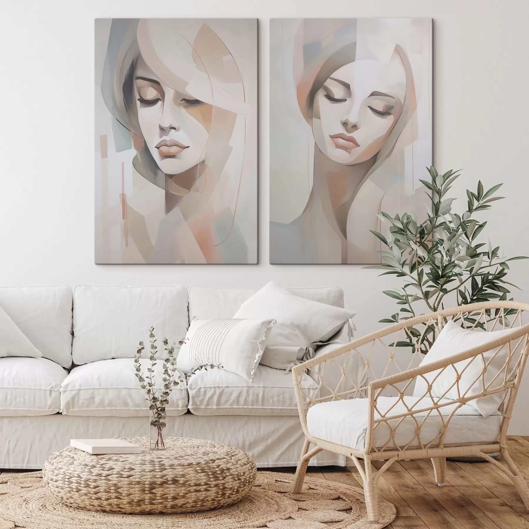 Obraz Abstraktný portrét dievčaťa m00768