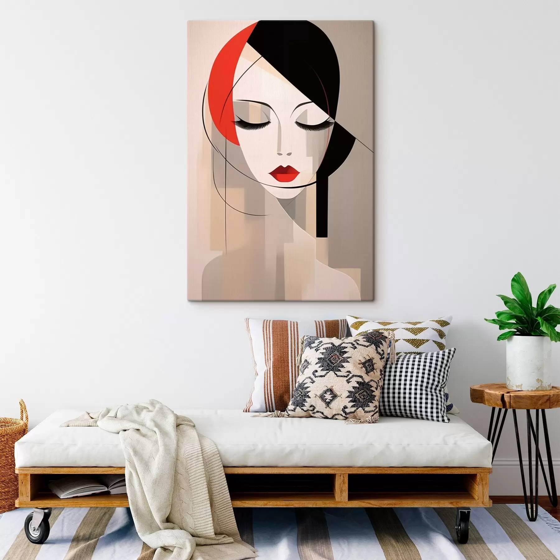 Obraz Abstraktný ženský portrét s45965