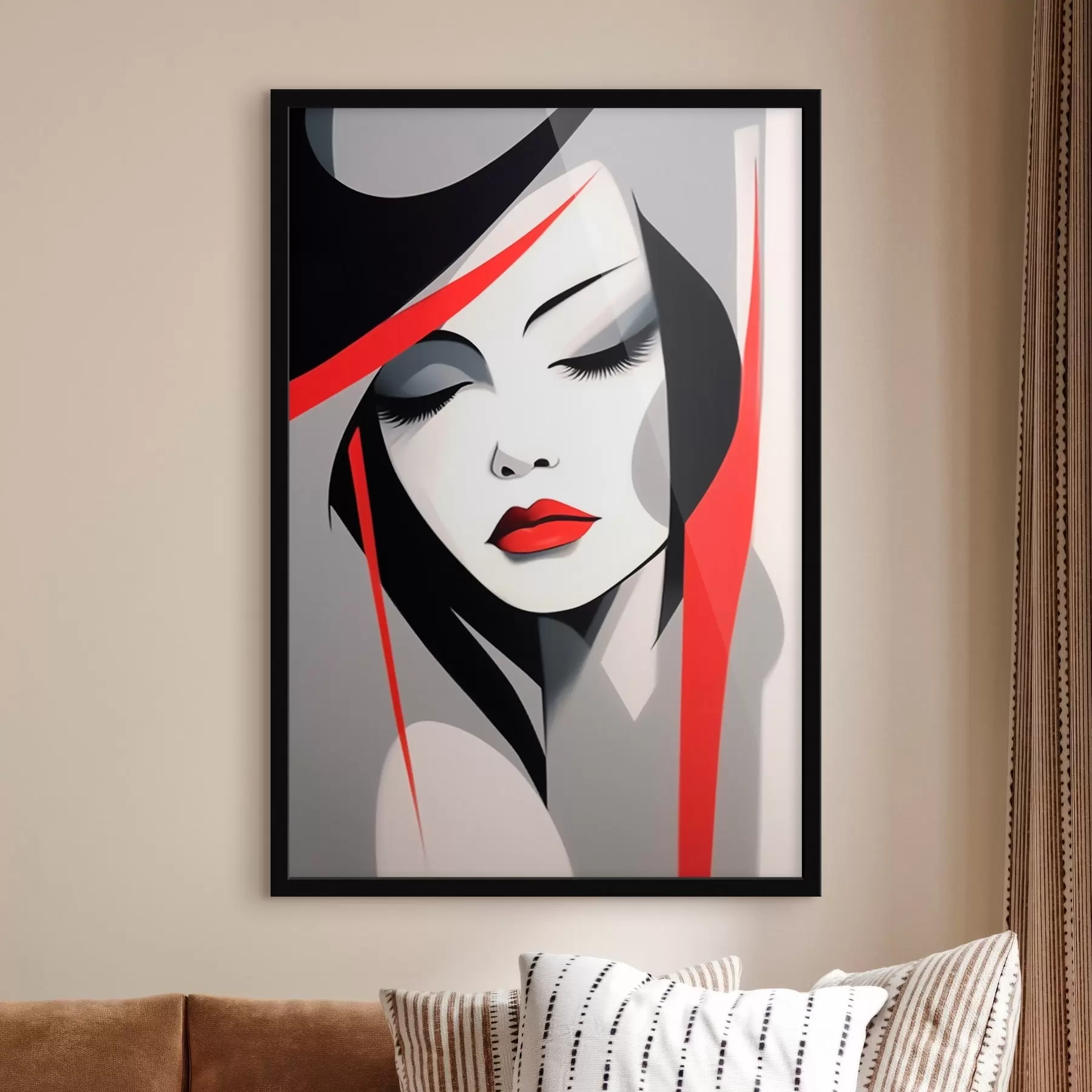 Fototapety Abstraktný ženský portrét f45964