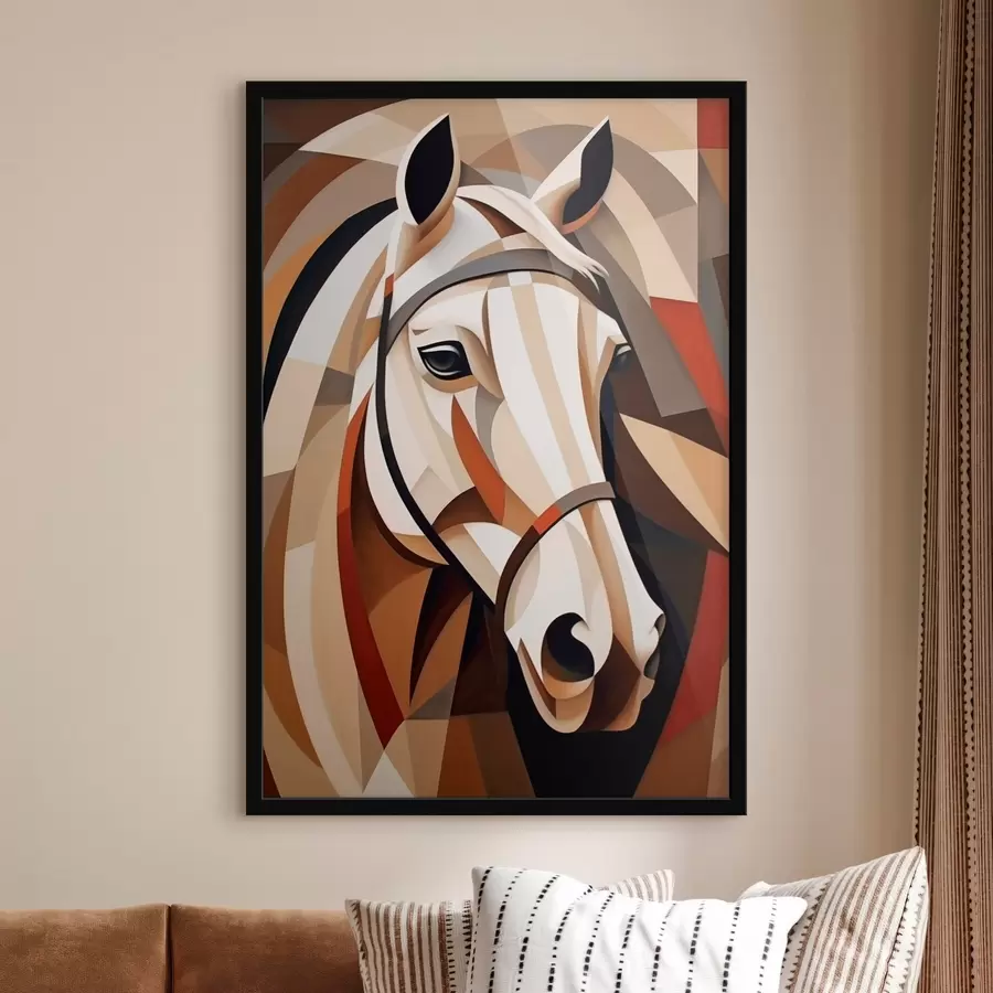 Fototapety Kubistický kôň f45968