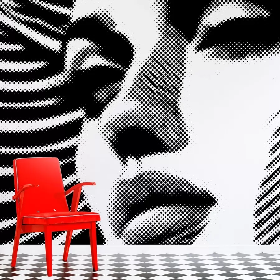 Fototapety Tvár ženy v štýle pop art w04504