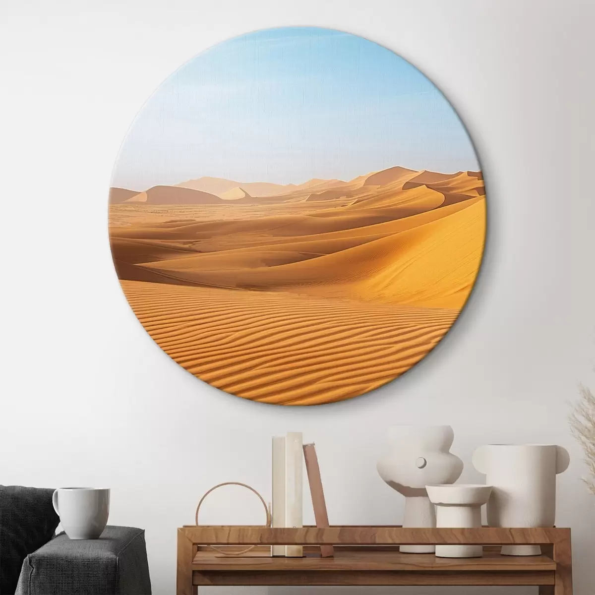 Okrúhle obrazy Púšť r45665 Okrúhle obrazy Púšť r45665