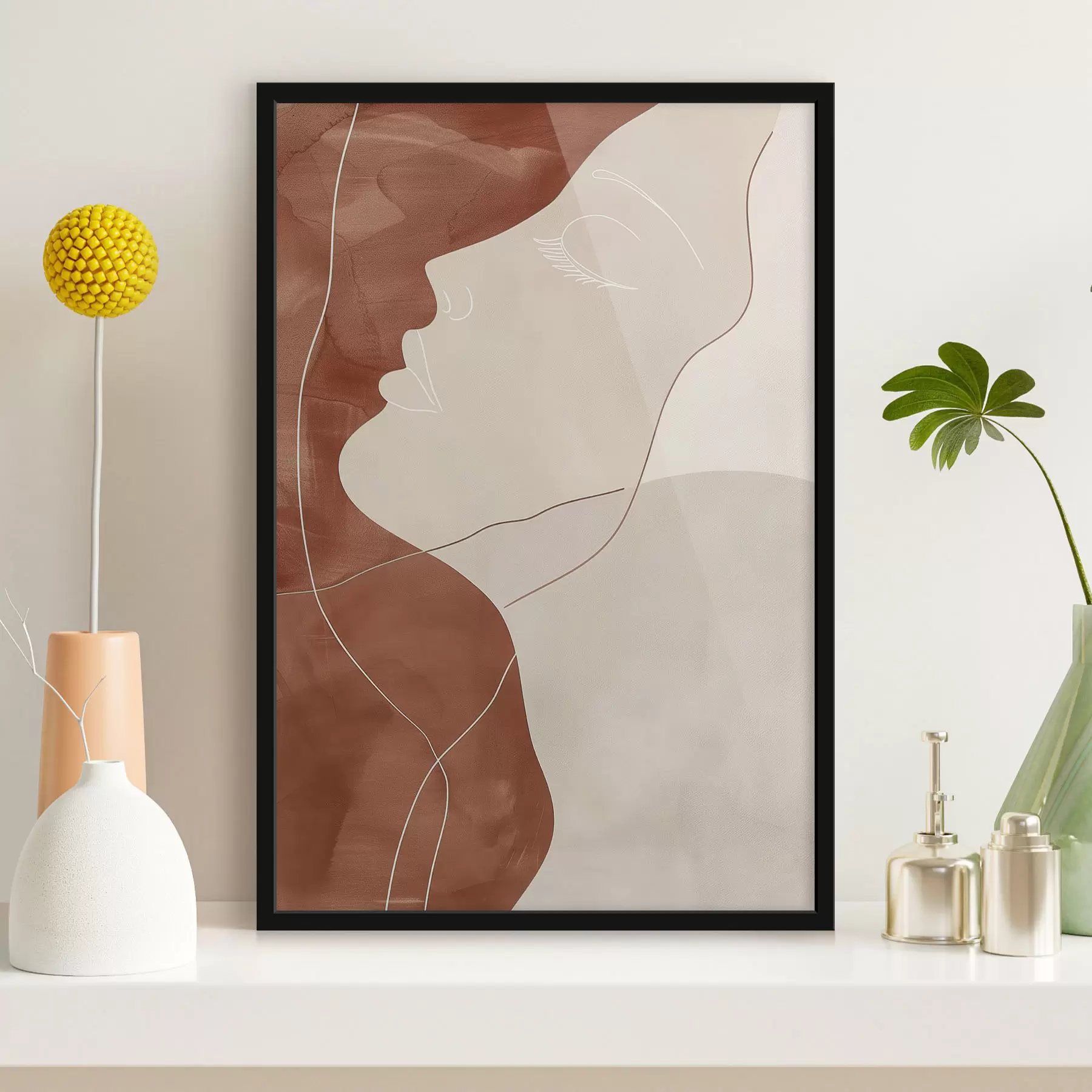 Fototapety Abstrakcia, silueta dievčaťa f45656